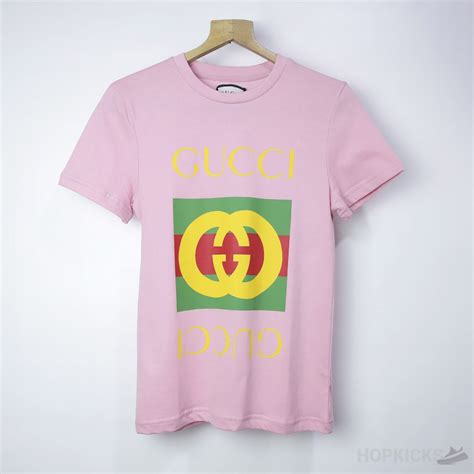 gucci pink shirt free shipping